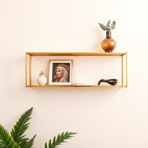 Modern Gold Wall Shelf